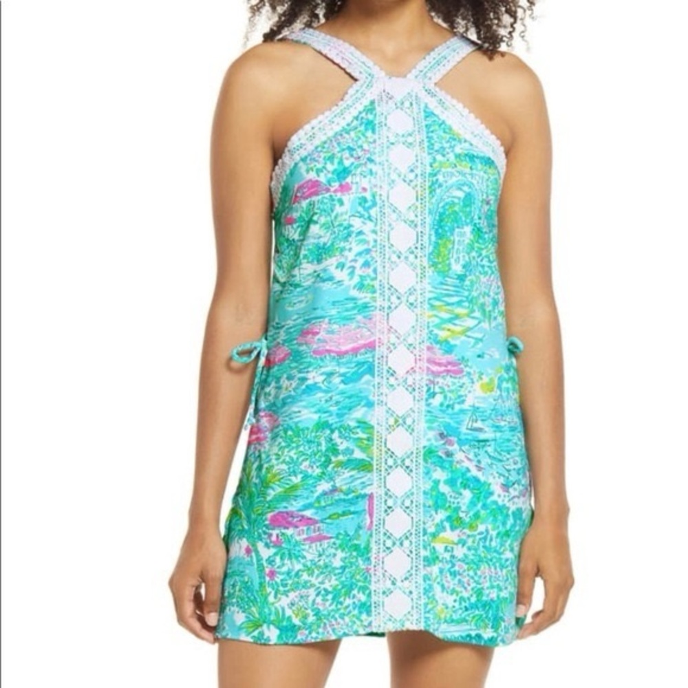 EUC Lilly Pulitzer Ryder Romper “Sunshine City” size 16
